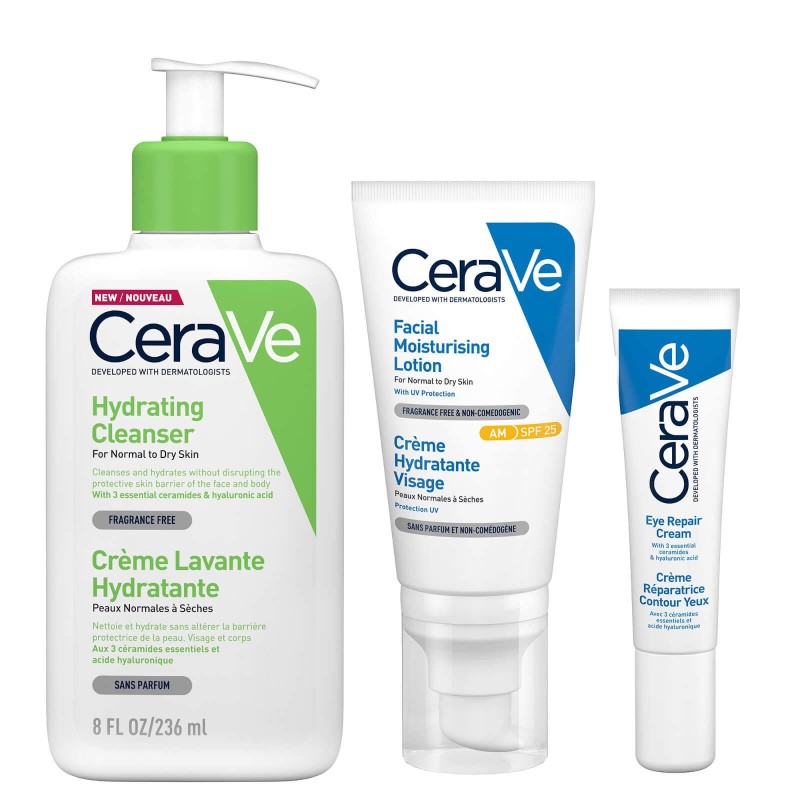 Lote hidratación facial 24 h de CeraVe