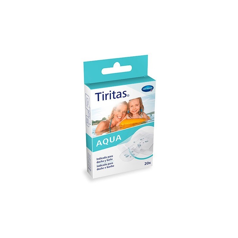 Tiritas aqua transparentes 20 unidades