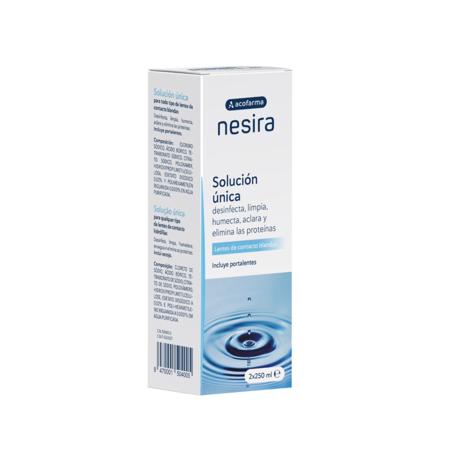 Acofar Solución Única Lentillas 2 x 250 ml - Líquido lentillas | STG Farma