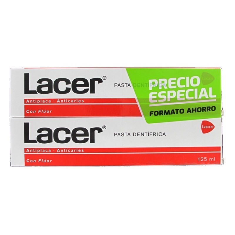 Lacer pasta dentrífica Duplo 2x125 ml