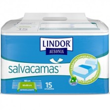 Salvacamas empapadores 60 x 90 con alas Lindor 15 ud