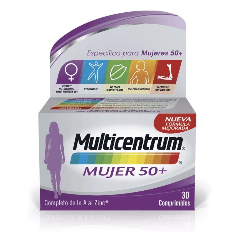 Multicentrum Mujer 50+ 30 comprimidos