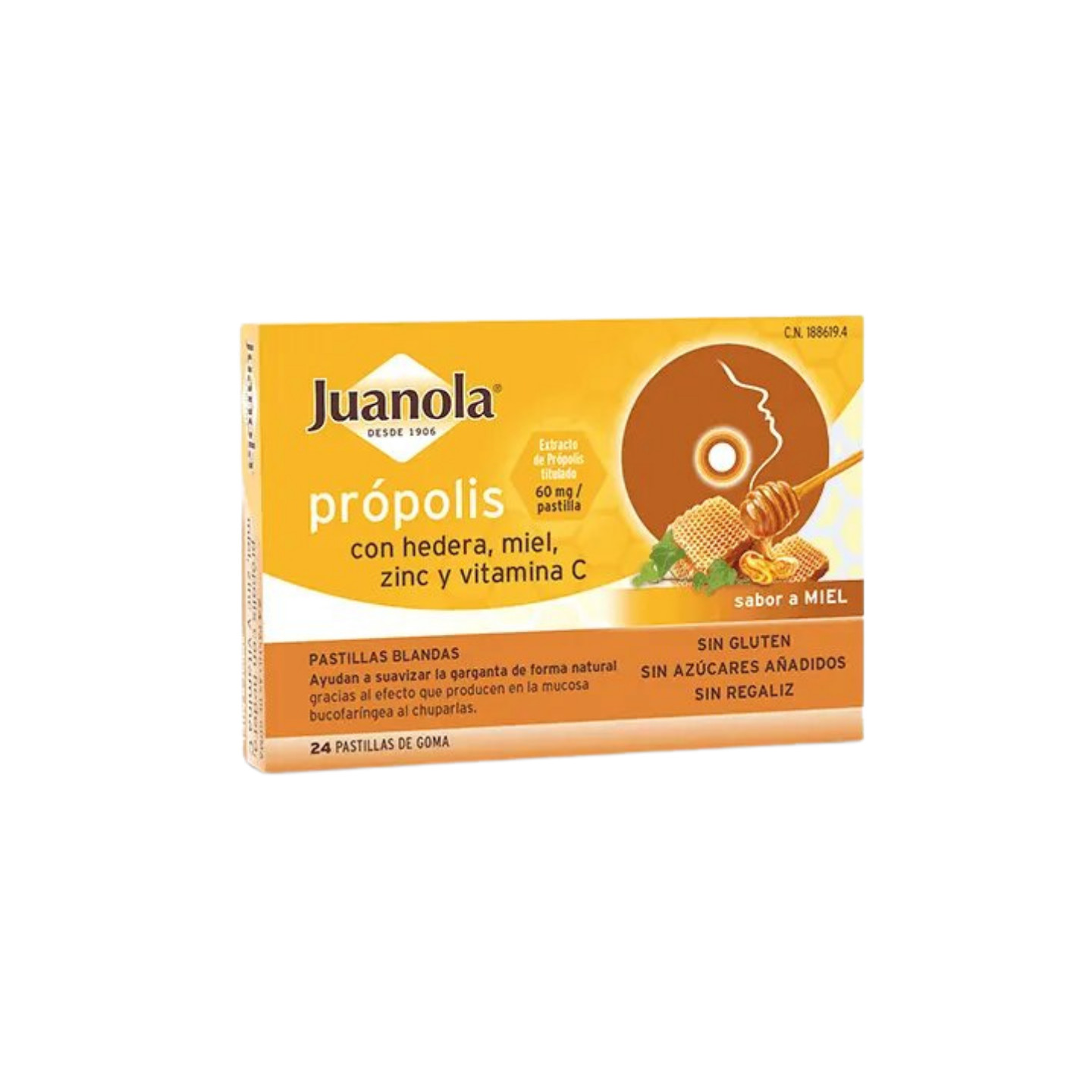Juanola Propolis Miel Altea Vitamina C 24 pastillas