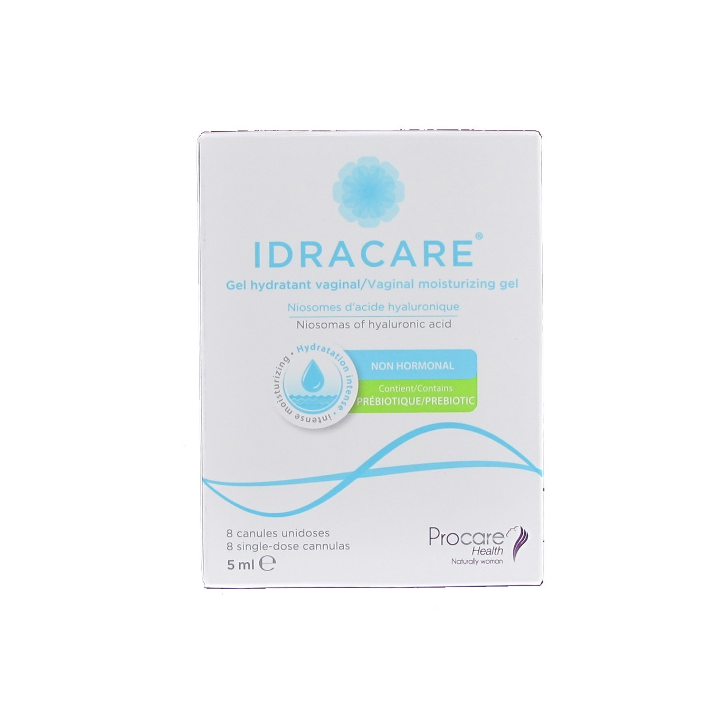 Idracare gel vaginal hidratante 8 cánulas