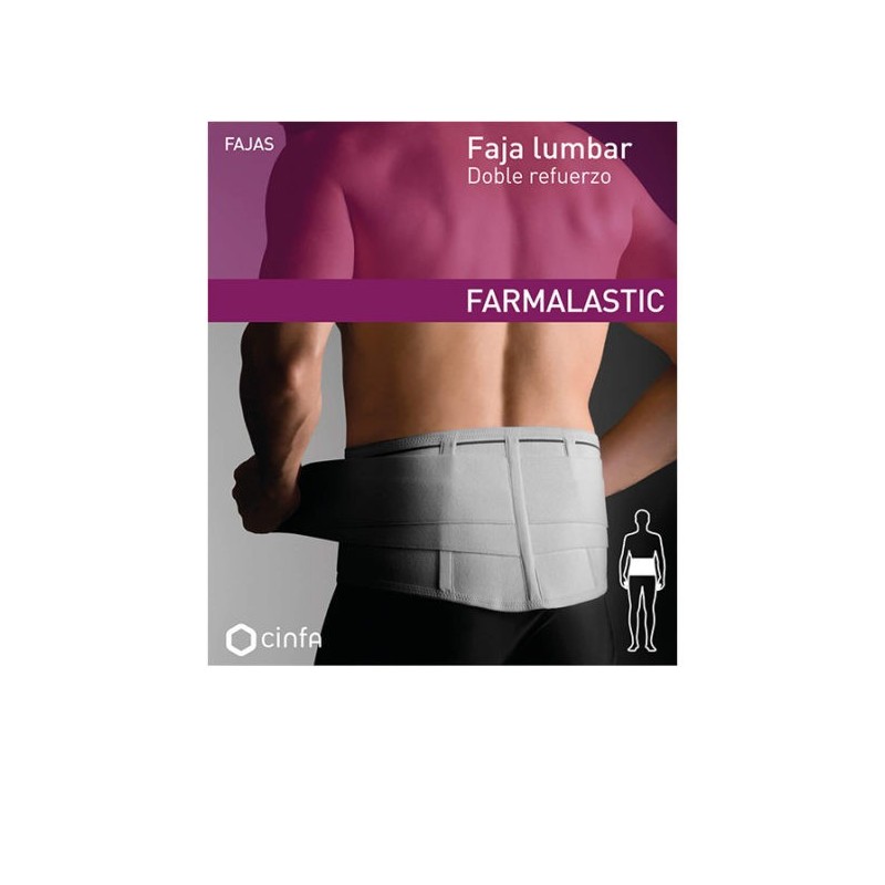 Faja lumbar doble refuerzo Farmalastic T1