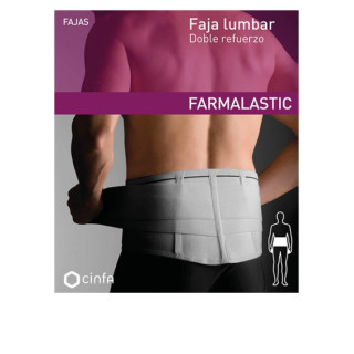 Farmalastic Faja Lumbar Doble Refuerzo T2 - Botiquín y ortopedia | STG Farma