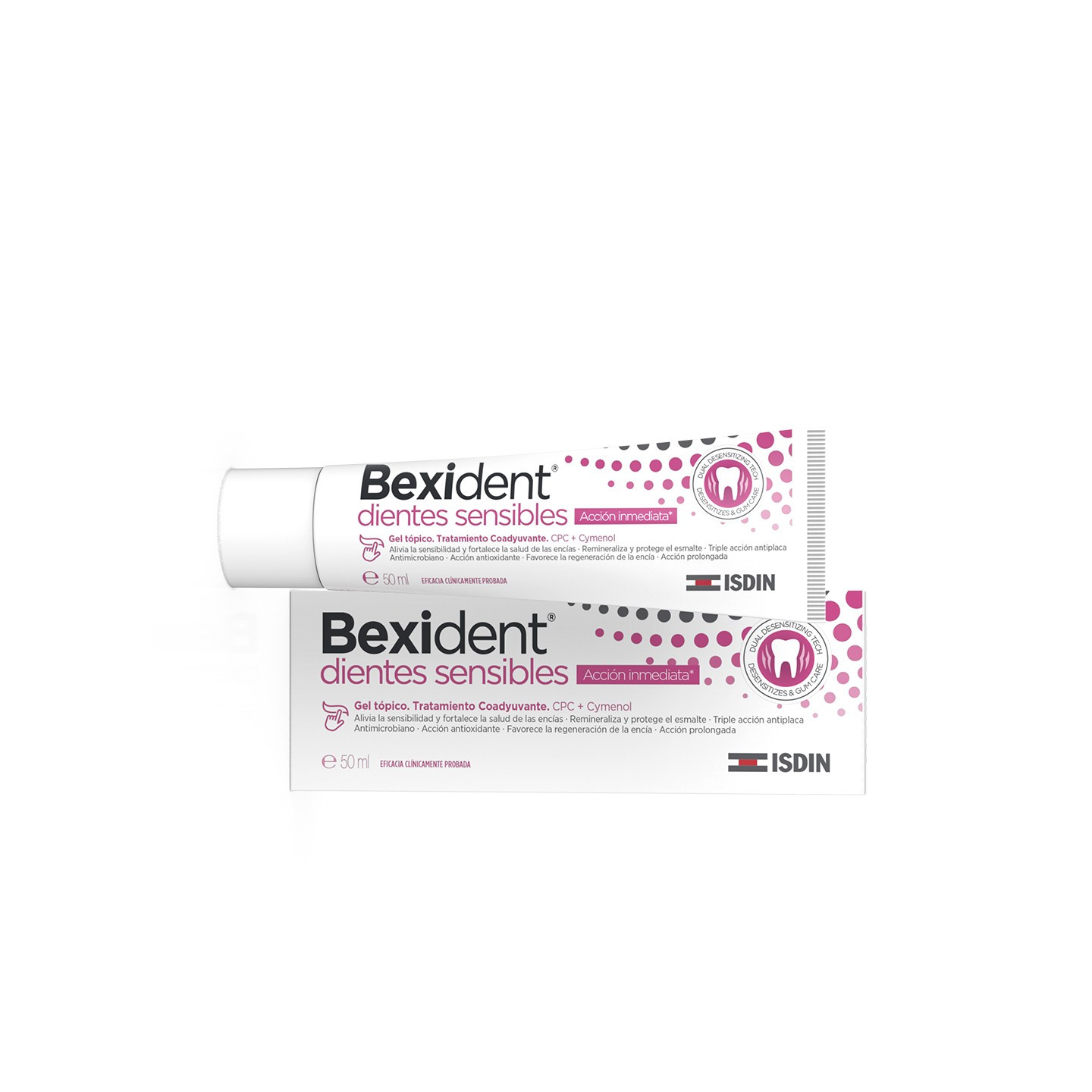 Bexident Dientes sensibles Gel tópico Tratamiento Coadyuvante con CPC + Cymenol