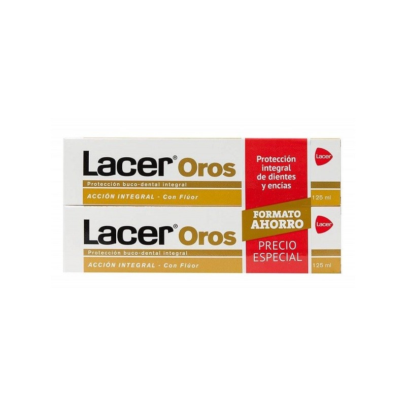 Lacer Oros pasta dentrífica Duplo 2x125 ml