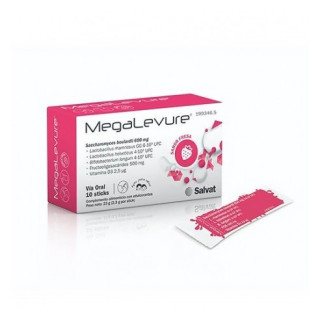 Megalevure 10 sticks sabor fresa