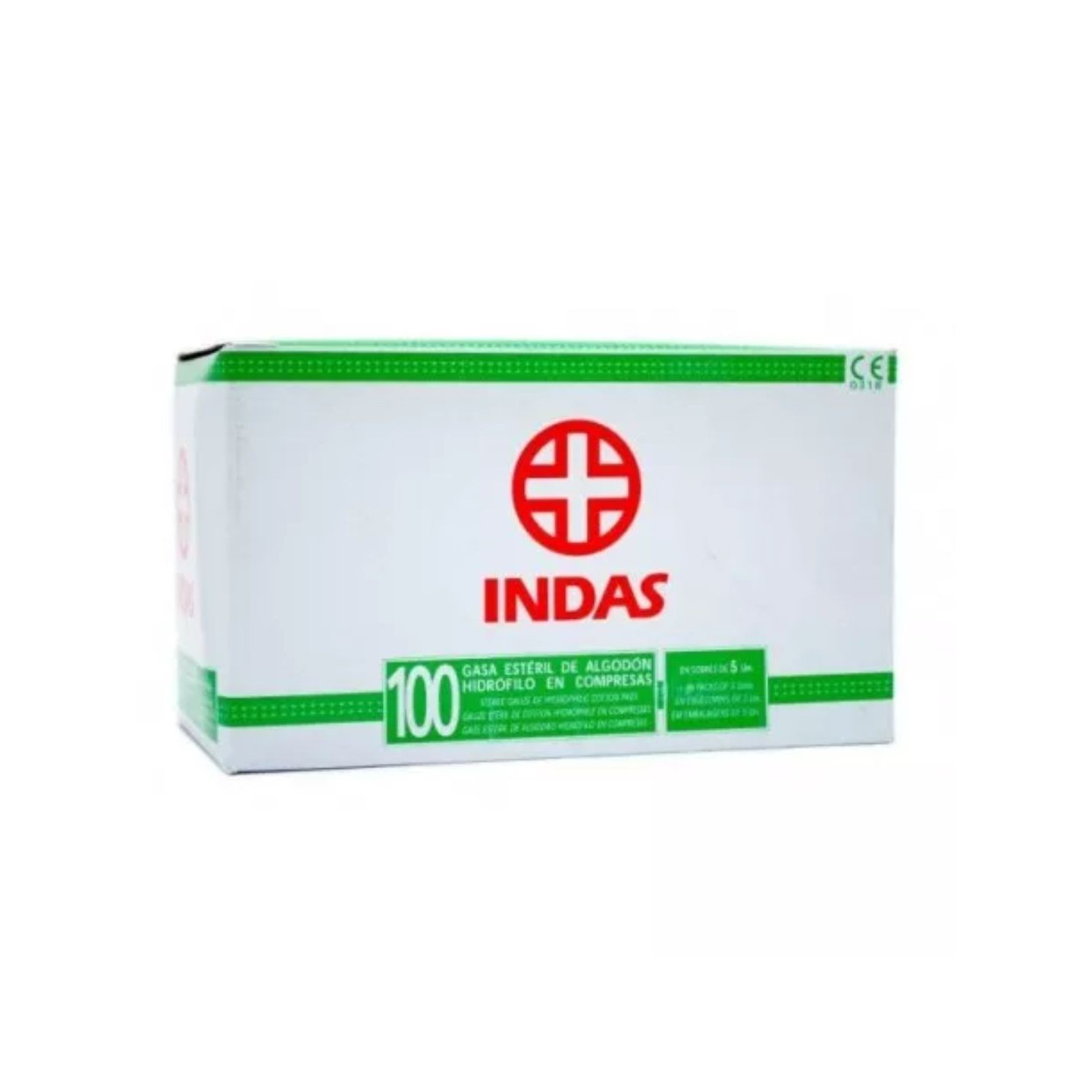 Gasas estériles Indas 100 ud
