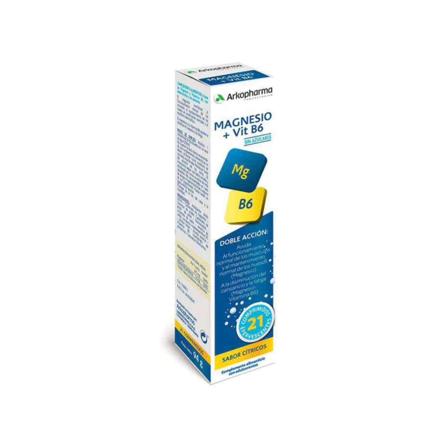 Arkopharma Magnesio y vitamina B6 21 comp efervescente