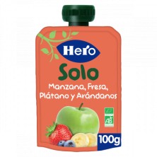 Hero Baby Solo Manzana, Fresa, Plátano y Arándanos