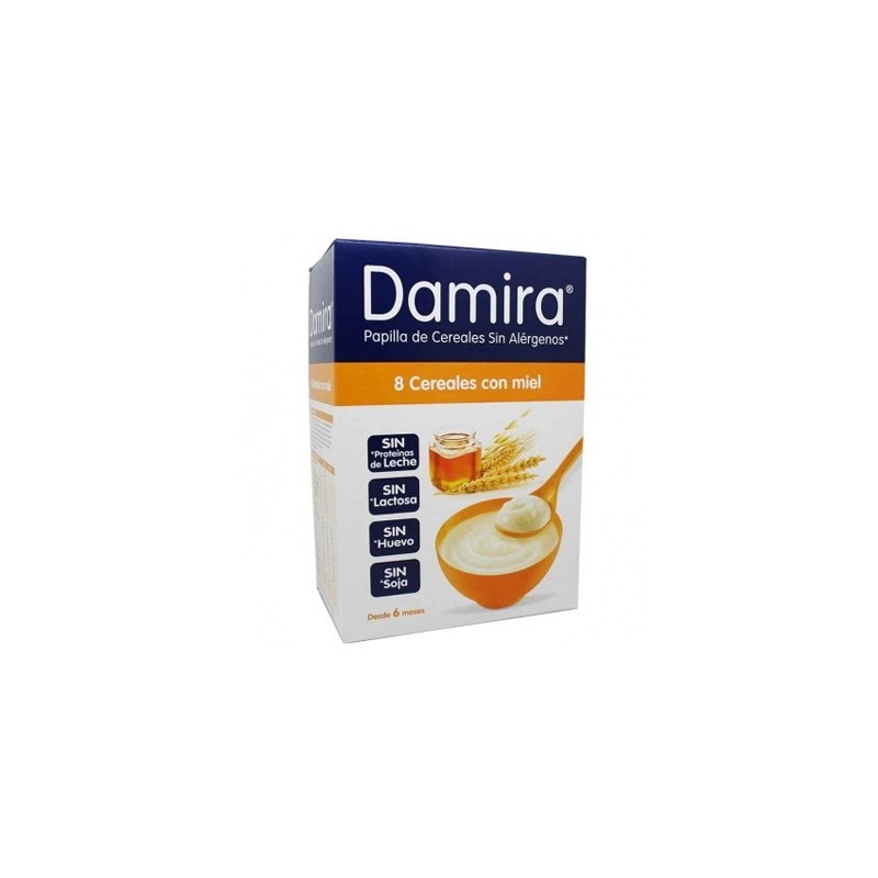 Damira papilla 8 cereales con miel 600 g