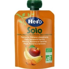 Hero Baby Bolsita Solo Manzana, Plátano y Zanahoria 100g