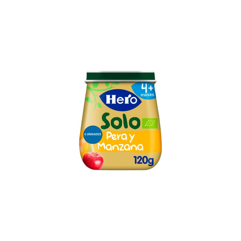 Hero Baby Solo Tarrito Pera y Manzana 120 gr