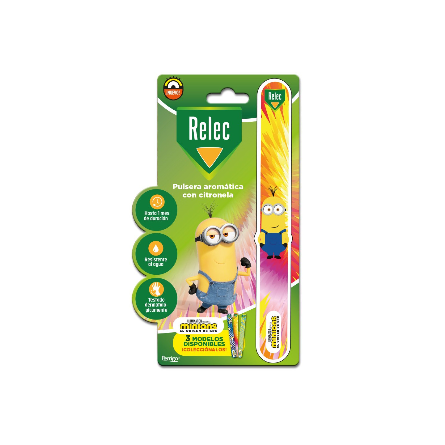 Relec Pulsera con Citronela Minions Rosa
