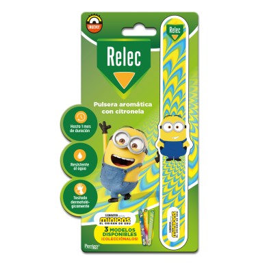 Relec Pulsera con Citronela Minions Amarilla