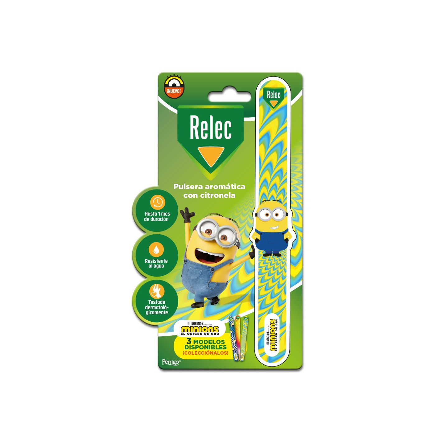 Relec Pulsera con Citronela Minions Amarilla