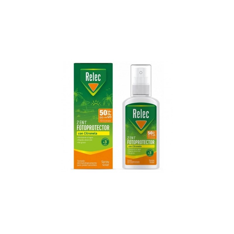 Relec 2en1 Citronela SPF 50 100 ml