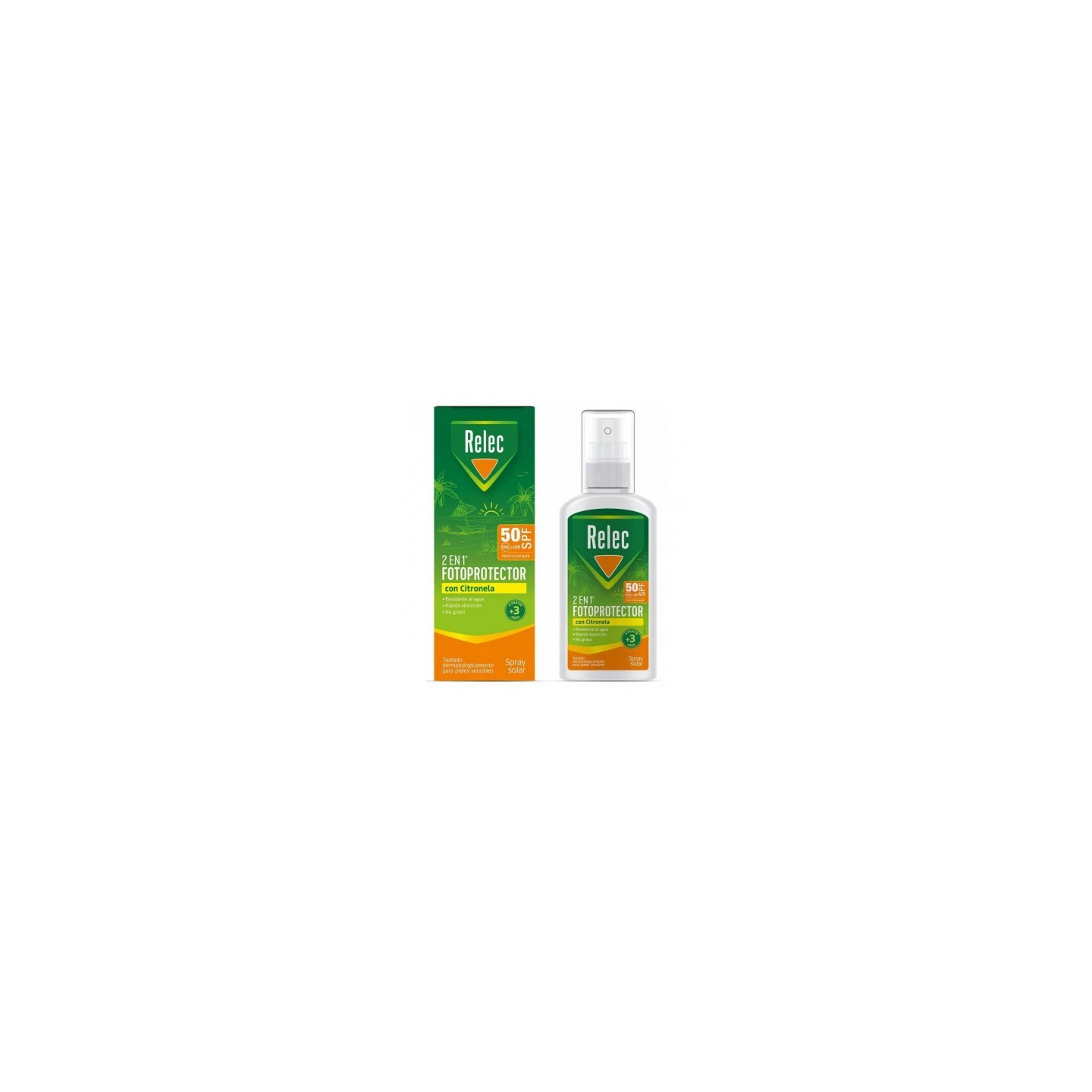 Relec 2en1 Citronela SPF 50 100 ml