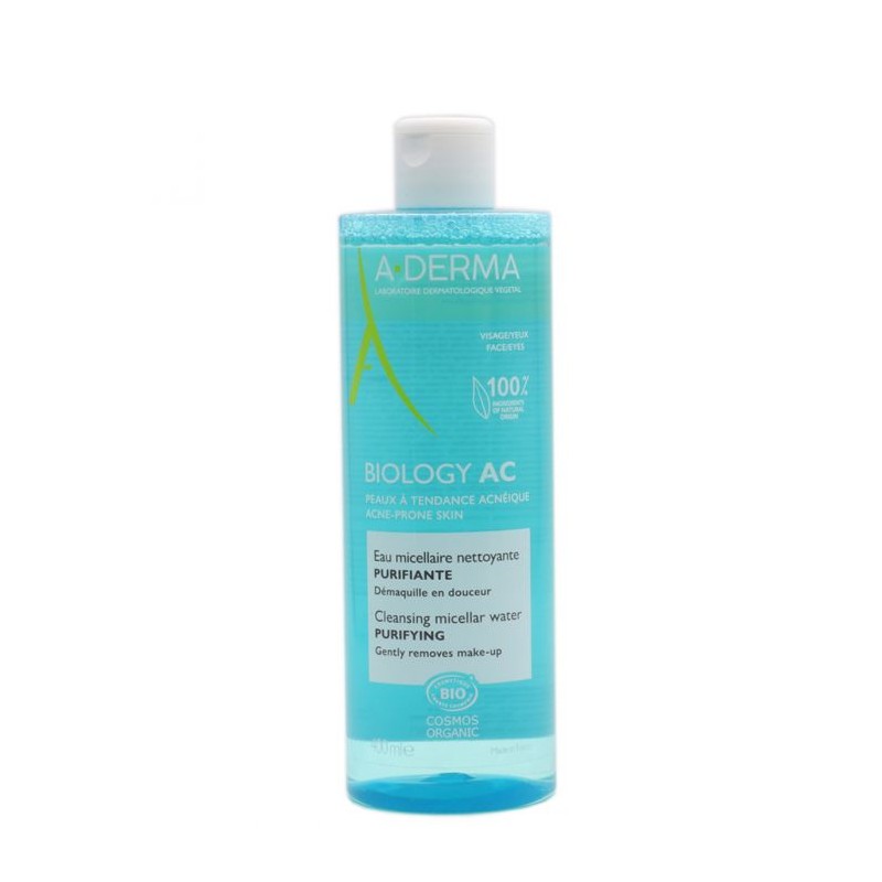 A-Derma Biology AC Agua Micelar Limpiadora Purificante 400 ml