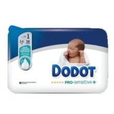 Dodot Pro Sensitive talla 1 2-5 kg 38 unidades