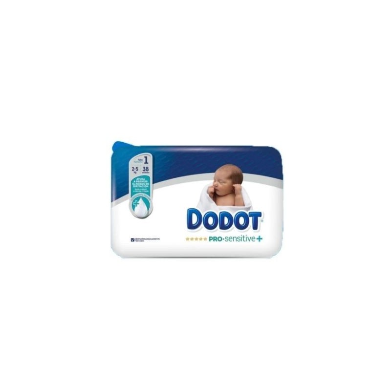 Dodot Pro Sensitive talla 1 2-5 kg 38 unidades