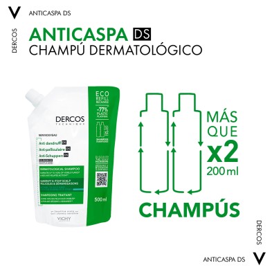 Dercos Champú Anticaspa Cabellos Grasos 500 ml