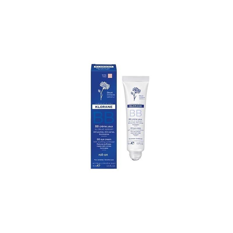 Contorno de ojos Klorane roll on BB cream al aciano 15 ml