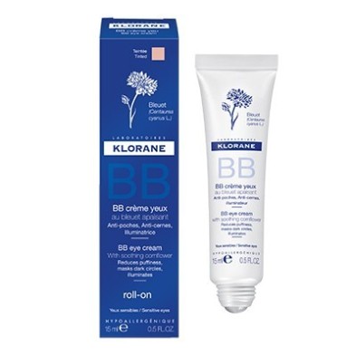 Contorno de ojos Klorane roll on BB cream al aciano 15 ml