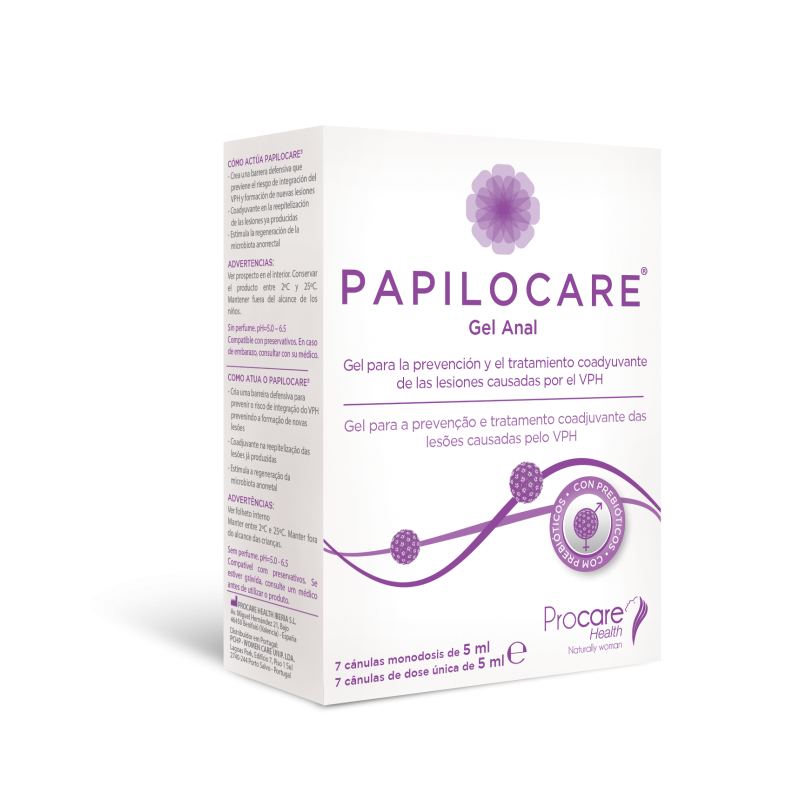 Papilocare Gel Anal 7 cánulas