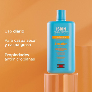 Isdin Champú Anticaspa Zincation 400 ml - Champú | STG Farma