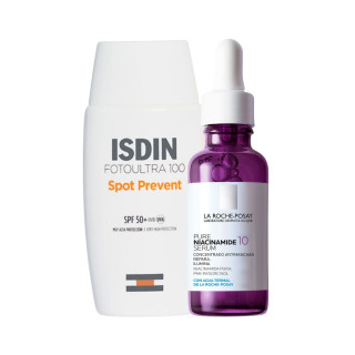 Rutina Manchas Solares - La Roche Posay Pure Niacinamide + Isdin Spot Prevent - Rutinas y packs | STG Farma