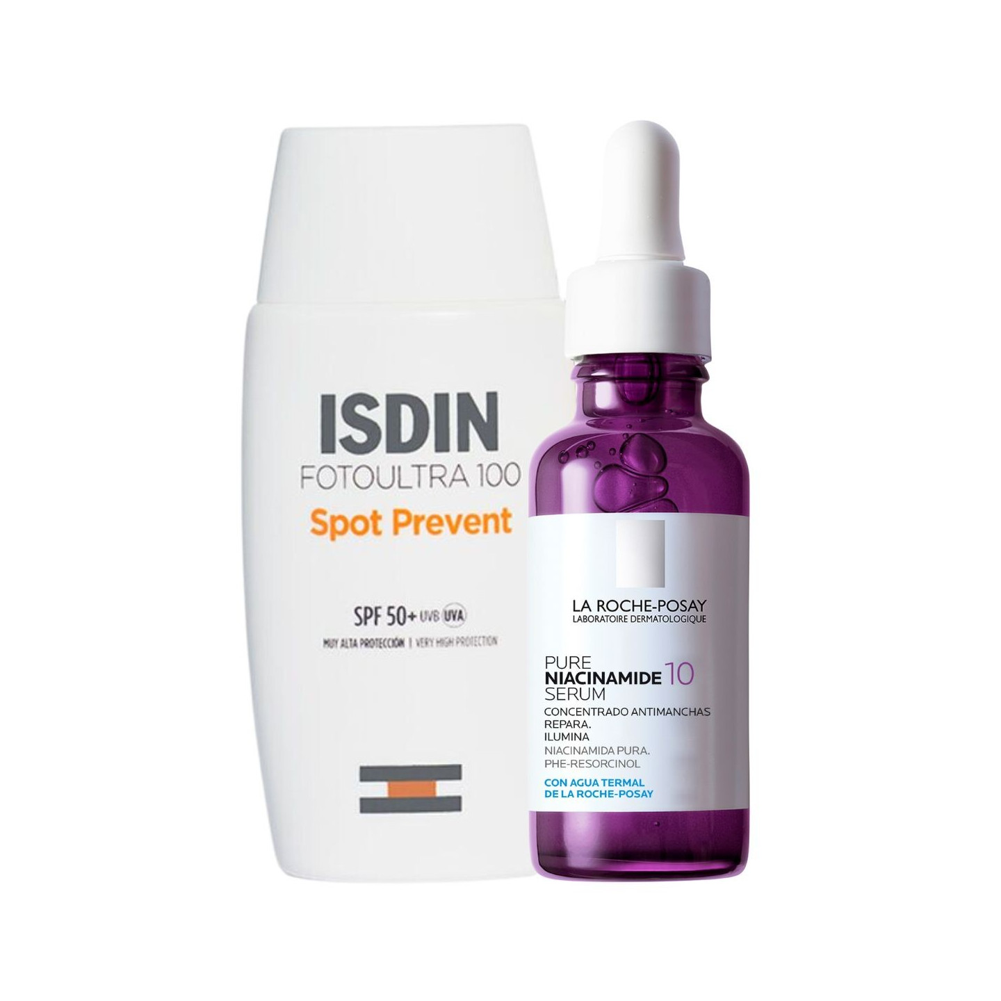 Rutina Manchas Solares - La Roche Posay Pure Niacinamide + Isdin Spot Prevent - Rutinas y packs | STG Farma