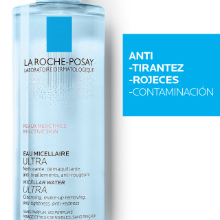 La Roche Posay Agua Micelar Pieles Reactivas 400 ml - Limpiadores faciales para piel sensible | STG Farma