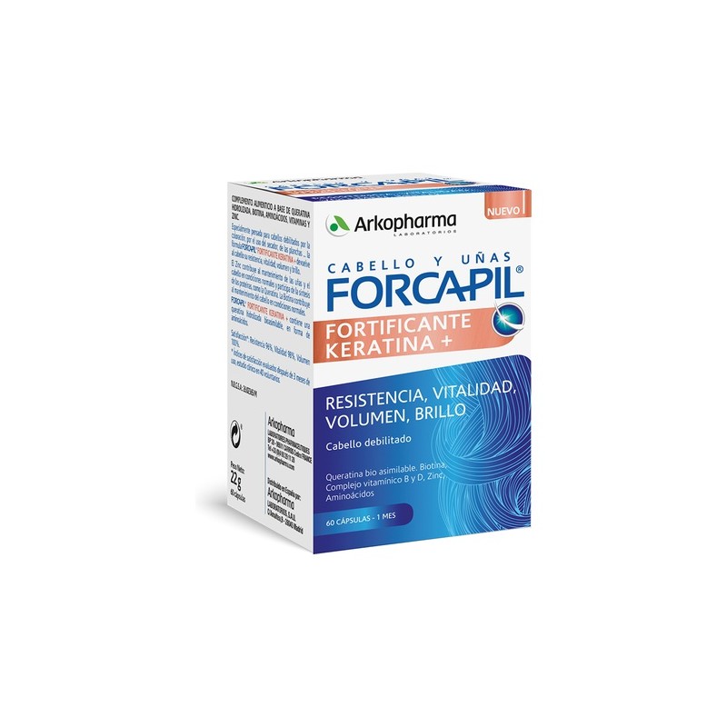 Forcapil Fortificante Keratina 60 cápsulas