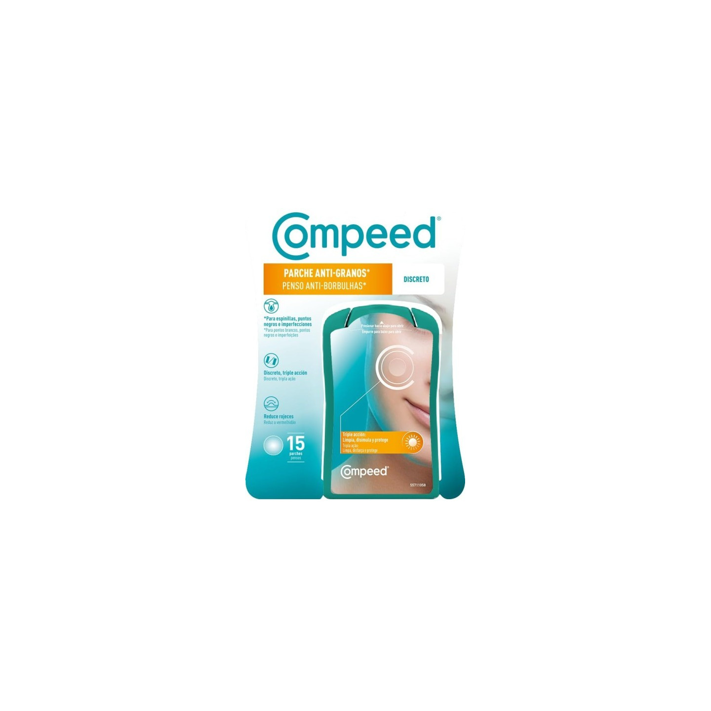 Compeed Parche Antigranos Discreto 15 unidades