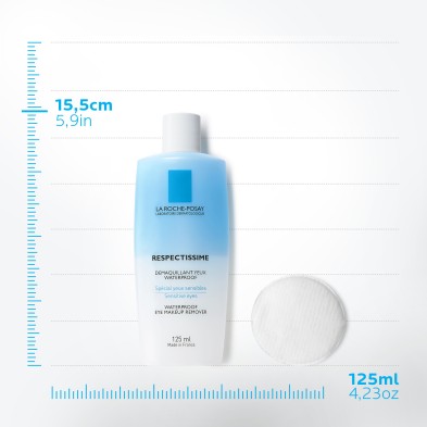 La Roche Posay Respectissime Desmaquillante Ojos Waterproof 125 ml tamaño