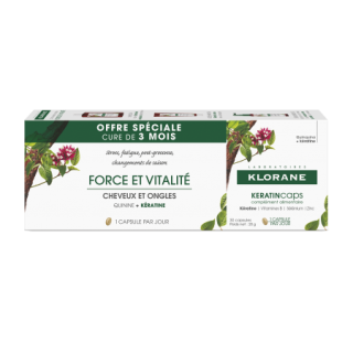 Klorane Trio Keratincaps 30 cápsulas 3 cajas
