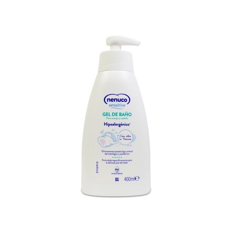 Nenuco Sensitive gel de baño hipoalergénico 400 ml