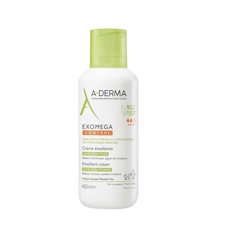 Aderma Exomega Control Crema Emoliente 400 ml frente