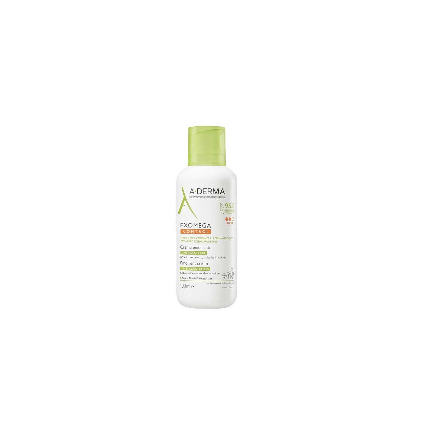 Aderma Exomega Control Crema Emoliente 400 ml frente
